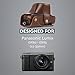 MegaGear Panasonic Lumix DMC-GX85, DMC-GX80 (12-32mm) Ever Ready Leather Camera Case and Strap, with Battery Access - Dark Brown - MG1301