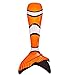 BE FINE Monofin Kids, Monofin Mermaid Tail for Child (Age 3-8 Years Old)-Black
