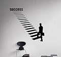 Success Motivational Career Ladder Wall Decal Vinyl Sticker Stairs Wall Art 2(nwg)