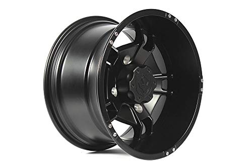 Pro Armor CA1408RYBL 14" Ryder UTV Wheel Rim, Rear 14x8 Matte Black, 4x137 Lug Pattern, for Can-Am Maverick Max X3