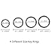 Selizo 60 Pieces Black Split Key Rings for Home Car Keychains