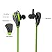Wireless Headphones, Soroling In-Ear Sports Earbuds Sweatproof Bluetooth Headsets Noise Cancelling Earphones with Mic for Workout, Jogging，Running (Green)