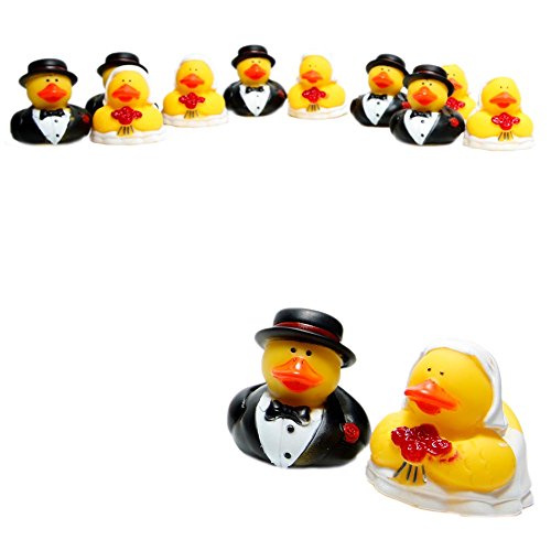 Set of 12 WEDDING Rubber Duckies/DUCKS BRIDE & GROOM/Marriage