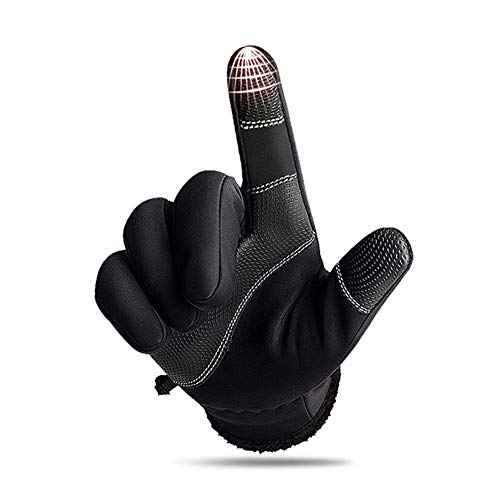 Heitaisi Unisex Warm Windproof Waterproof Gloves Touch Screen Non-Slip Gloves for Outdoor Sports Running Cycling Hiking Riding - Thumbnail 6