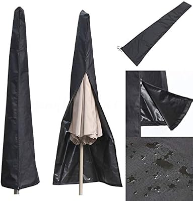 Amazon Com Allomn Outdoor Patio Umbrella Cover Waterproof And Uv Protection Fabric Parasol Cover For 9 11 Feet Garden Yard Balcony Umbrellas Garden Outdoor