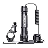 CISNO 1000 Lumens Flashlight Light With Mount and Pressure Switch For Picatinny Quad Rail