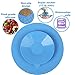 AKDEA Dogs Buddy for Pet Bathing, Grooming, Calming, Trimming - Durable Silicone Dog Lick Pad with Super Strong Suction Cup - Just Add Peanut Butter (5.9 inches Diameter - Dog lick Mat - Blue)