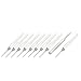 10pcs 0.8mm Tip Helical Groove Tungsten Carbide Micro PCB Drill Bits