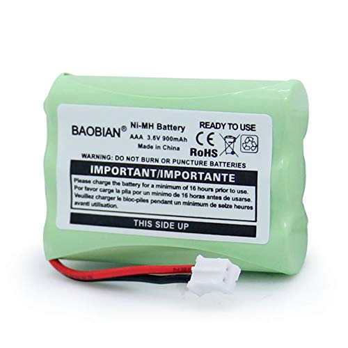 BAOBIAN MBP33 MBP36 MBP36PU Baby Monitor Battery Replacement 3.6V 900mAh Ni-Mh for Motorola MBP27T MBP33PU MBP33BU MBP33P MBP35 MBP41 MBP43 MBP18 CB94-01A(1-Pack)