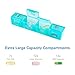 Pill Organizer 4 Times A Day, BUG HULL Extra Large Weekly Pill Box Case, 7 Day Vitamin Container Daily Pill Holder for Fish Oils, Vitamins, Supplements