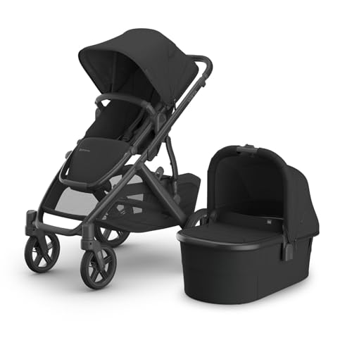 UPPAbaby Vista V3 Stroller + Bassinet V3 - Convertible Single-to-Double Strolle…