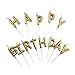 Best Svan Happy Birthday Letter Cake Candles, Gold