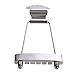 Domybest Acoustic Guitar Bass Accessories of 6 String Tailpiece Bridge, Chrome Short Trapeze (Silver)