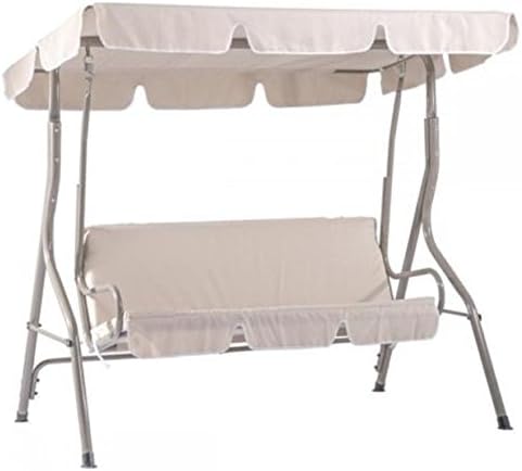 Beige Swing Canopy Hammock Chair Stand Hanging hit outdoor Glider Seat Patio Backyard Porch Furniture SW68