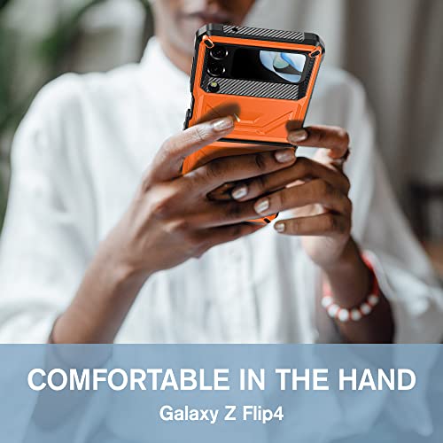 TSQQST Galaxy Z Flip 4 Case 2022, Rugged Protective Slim Case Cover for