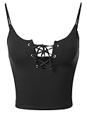 Made by Emma Women's Cute Solid Sleeveless Crop Tank Top Various Designs