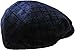 KBW-316 NAV S/M Plaid Ascot Ivy Newsboy Hat