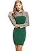 ANGVNS Long Sleeve Polo Turn Down Collar and Back Zipper Patchwork Plaid Dress for Casual