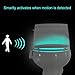 Hillmax Toilet Night Light with 8-Color Water Resistant LED Motion Activated Sensor and Light Detection(Battery Included)