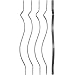 32.25-inch European Facemount Baluster 5/pack- Charcoal (GREY) Smooth