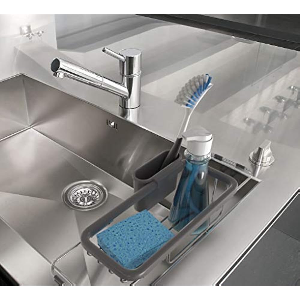 Premium Quality Sink Organizer Soap Sponge Holder Kitchen Sink, Rack