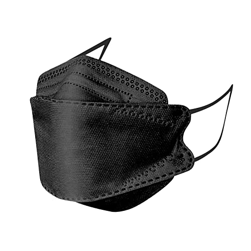 100pcs KF94 Mask Black KF94 Mask, 4Ply Filtеr KF94 Face Mask for Adult