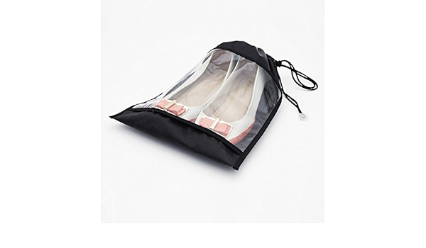 Saco para Sapatos com Visor Transparente - Preto | Amazon.com.br