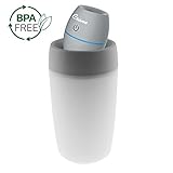 Crane USA Humidifiers - Grey Travel Personal Ultrasonic Cool Mist Humidifier - 8 Oz. Adjustable Mist Output Automatic Shut-off Whisper-Quiet Operation for Home Bedroom Office Kids Dorm and Hotel