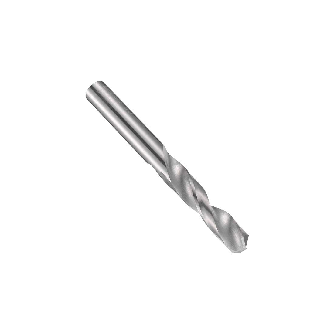sourcing map 4.95mm Solid Carbide Drill Bits Straight Shank for Stainless Steel Alloy Hard Steel, Hardened to 50 HRC