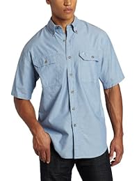 Carhartt S200 camisa manga corta de chambray liviana con botones para hombres