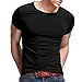StyleDome Man's Casual Neck Short Sleeve Slim Fit Tee Basic Classic Top shirts