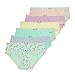 Lucky & Me Ava Little Girls Bikini Underwear, 6 Pack, Tagless, Soft Cotton, Print, 4/5