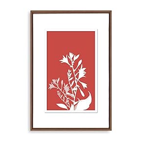 Framed Abstract Flower Home Artwork for Living Room Bedroom