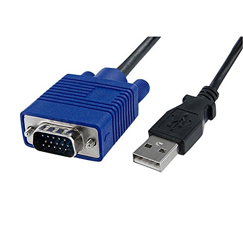 KVM Console to USB 2.0 Portable Laptop Crash Cart Adapter -  Laptop KVM Server Console Adapter