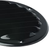 EUROPLAST Black Round Metal Air Vent Grille Cover 100mm with Insect Mesh view 5