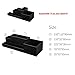 VPACK Office Desk Organizer - Leatherette 5-Compartment Desktop Stationery Storage Box Holder for Pen, Mobile Phone, Scissor, Name Card (Onyx Black)