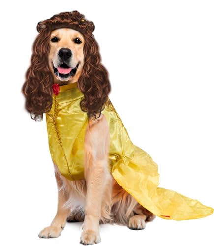 Disney Princesses: Belle Pet Costume for For Dogs or Cats by Rubies, XXXL