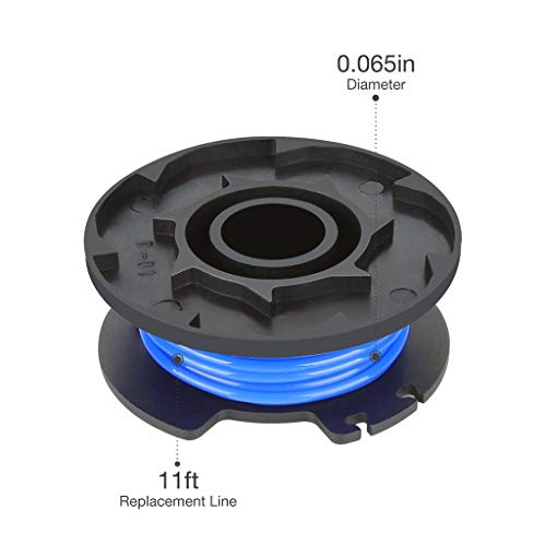 VICCKI String Trimmer Line for Ryobi One+ AC14RL3A .065 Line and Spool for Ryobi 18 24 (Blue, 3Pcs)