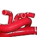 Mishimoto MMHOSE-MUS-86RD Silicone Radiator Hose Kit Compatible With Ford Mustang GT Cobra 1986-1993 Red