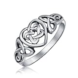 Bling Jewelry Sterling Silver Irish Celtic Knots Heart Promise Ring