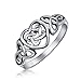Bling Jewelry Sterling Silver Irish Celtic Knots Heart Promise Ring