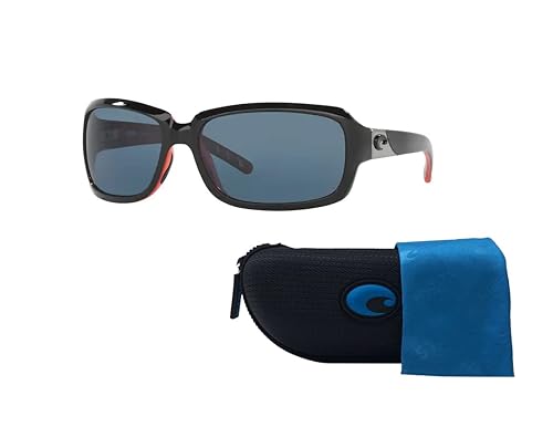 Costa Del Mar Isabela 6S9043 904304 64MM 32 Black Coral/Gray 580P