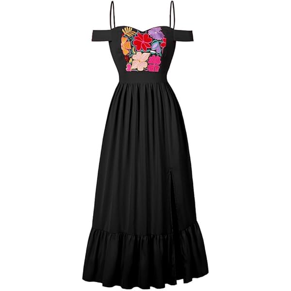 Elegant Embroidered Vestido Mexicano Mexican Style Cocktail Dress ABEHIK Traditional Mexican Dresses For Women Summer Off Shoulder Floral Sunflower Fiesta Party Long Maxi Dress Cinco De Mayo Outfit ... Elegant Embroidered Vestido Mexicano Mexican Style Cocktail Dress ABEHIK Traditional Mexican Dresses For Women Summer Off Shoulder Floral Sunflower Fiesta Party Long Maxi Dress Cinco De Mayo Outfit ...