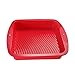Unicook Nonstick Silicone Square Cake Pan Baking Mold,Baking Tray,Food Grade Silicone,Red