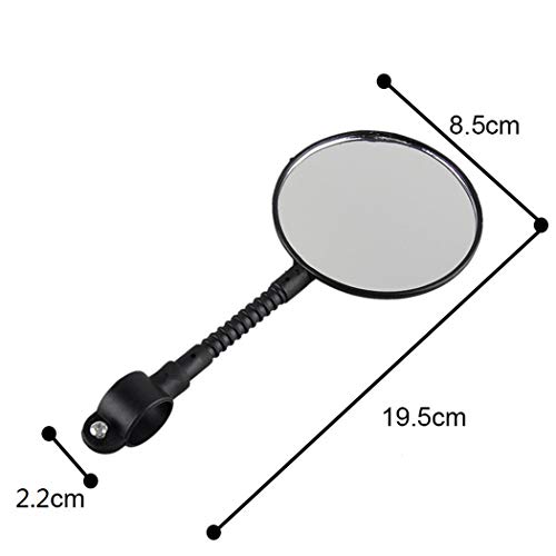 B bangcool 2PCS Bike Mirror Bendable Bicycle Mirror Bike Rear View Mirror - Thumbnail 3