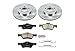 POWERSTOP KOE5571 Autospecialty Front Replacement Brake Kit-OE Brake Rotors & Ceramic Brake Pads