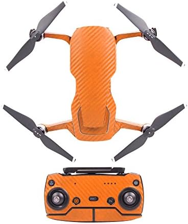 Newzcers Skin Wrap Sticker Decal Carbon Fiber Skin Sticker Set for DJI Mavic Air Monochrome Remote Control Battery Body Wrap Waterproof for DJI Mavic Air