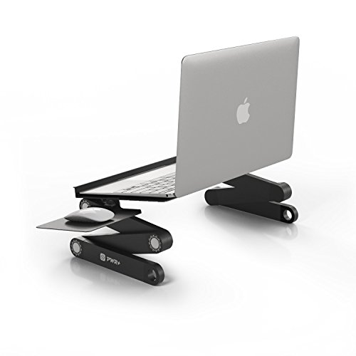 PWR+ Laptop Table Stand Adjustable Riser Portable with Mouse Pad Fully
