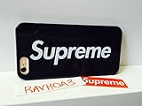iPhone 6 Plus Case | Ebony Black SUPREME | Slim Sleek Fit | Hardcover Back, Silicone Sides | Impact Resistant | Straight from NYC | Apple iPhone 6s/6 Plus | 5.5 in