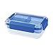 SnapLock by Progressive Bento-To-Go Container - Blue, SNL-1021B Easy-To-Open, Leak-Proof Silicone Seal, Snap-Off Lid, Stackable, BPA FREE